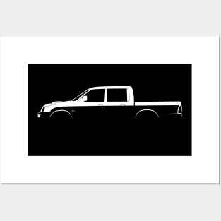 Mitsubishi L200 (1996) Silhouette Posters and Art